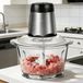 Mélangeur de viande électrique - Robot culinaire - 2 litres - Multifonctionnel - Machine à fruits et légumes - Noir