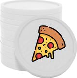 CombiCraft pizza consumptiemunten wit - Ø29mm enkelzijdig bedrukt - 100 stuks