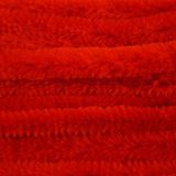Merkloos Chenille draad - 30x - rood - 14 mm x 50 cm