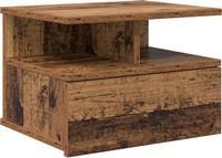 vidaXL Drijvend Nachtkastje Oudhout 40 x 31 x 28 cm Bewerkt Hout