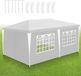 Sans marque Pavillon de jardin 3x6m Blanc