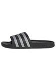 adidas Adilette Aqua Slides Sandal, core black/silver met./silver met., 37 EU