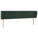 VidaXL Hoofdbord met randen 83x23x118/128 cm fluweel donkergroen