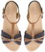 Tom Tailor Platte sandalen met borduursels - Maat 41 - navy