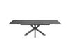 Table à manger extensible 8/10 couverts en céramique gris anthracite