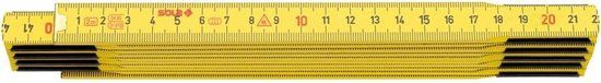 Sola vouwmeter 2m (geel in hout) HG2/10