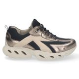 Durea Leer combi E 21941/3 Zwart comb Vrouwen Lage sneakers E