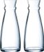 Arcoroc carafe en verre - 2 pièces - 1 litre