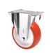 WAGNER soft-bokrol, diameter 80 mm, bouwhoogte 105 mm, verzinkt staal, rood/wit, aanschroefplaat 85 x 105 mm, draagkracht 55 kg - 04888001