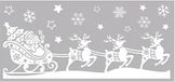 Anna's Collection Kerst raamstickers rendieren met slee
