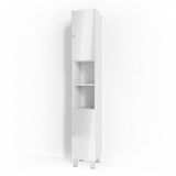 Vicco Fynn Badkamerkast – 30 x 190 cm Wit Hoogglans