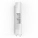 Vicco Fynn Armoire de salle de bain – 30 x 190 cm Blanc Laqué brillant