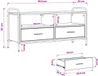 vidaXL Tv-meubel 67,5 x 33 x 50 cm Artisanaal eiken Bewerkt hout
