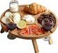 OEM Bol Houten Wijntafel voor Buiten - Opvouwbare Picknicktafel met Glazen Houder - Tuin en Strand Diner - 2-in-1 (30x16cm)