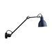 DCWéditions Lampe murale noir/bleu E14 25W LED Cordon avec prise