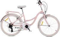 Sun Baby Flower Bike Kinderfiets 24 inch meisjes Roze 6 versnellingen V-brake