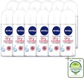 Nivea Dry Comfort Deodorant Roller - 12 Stuks - 50 ml
