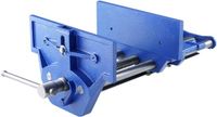VEVOR Bankschroef voor Houtwerk 110MM Klemdiepte 335MM Openingsbreedte Parallelle Bankschroef van Gietijzer met Poedercoating 11kN Klemkracht φ15-74MM Klembereik Ideaal voor Houtbewerkingsstudio's