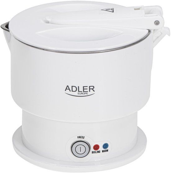 ADLER Opvouwbare Toeristenketel Wit 0.6L