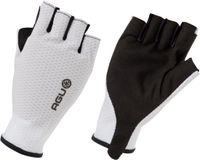 agu Aero Gants de vélo - Gants de course - Unisexe - Blanc - Sans rembourrage