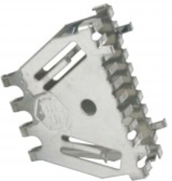Stootvoegventilatierooster RVS bijenbekje 50mm (10 stuks)