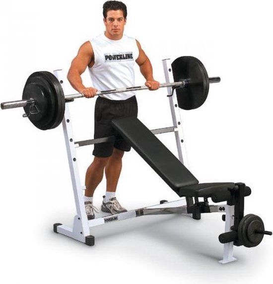 Powerline POB44X Halterbank - Incline/Flat/Decline - Grijs