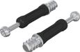 vidaXL Cam lock bout 2 st zilver en zwart M6 x 40 mm metaal