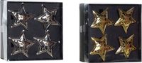 DKD Home Decor Servethouder Ster Zilver Metaal Gouden (2 stuks)