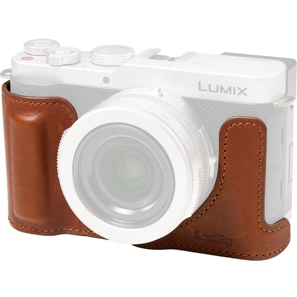 SmallRig 5699 Leather Half Case for Panasonic LUMIX L10, brown