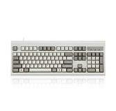 Perixx Periboard 106M Classic Retro toetsenbord / Vintage design grijs/wit - Bedraad - QWERTY/US