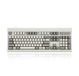 Perixx Periboard 106M Classic Retro toetsenbord / Vintage design grijs/wit - Bedraad - QWERTY/US