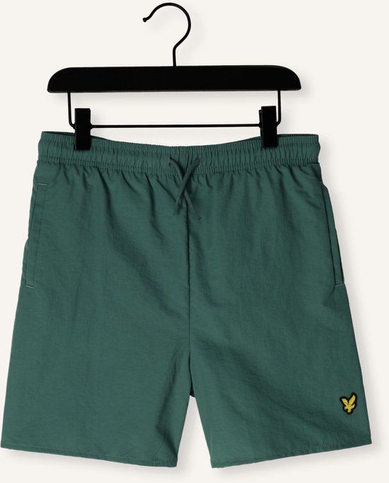 Lyle &amp; Scott Lyle & Scott Plain Swim Short Boys Zwemkleding Jongens - Donkergroen - Maat 140/146