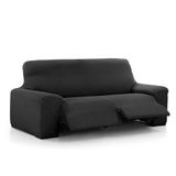 Maxifundas Vega Hoes voor zitbank en ligzetel, hoes voor Relax zitbank, 3-zits, 2 voetsteunen, zwart