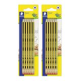 STAEDTLER Potlodenset met gum – 20 HB potloden van gerecycled hout – Antislip soft-oppervlak in Noris-design – Breukbestendig schrijfpakket met PVC- en latexvrije gum