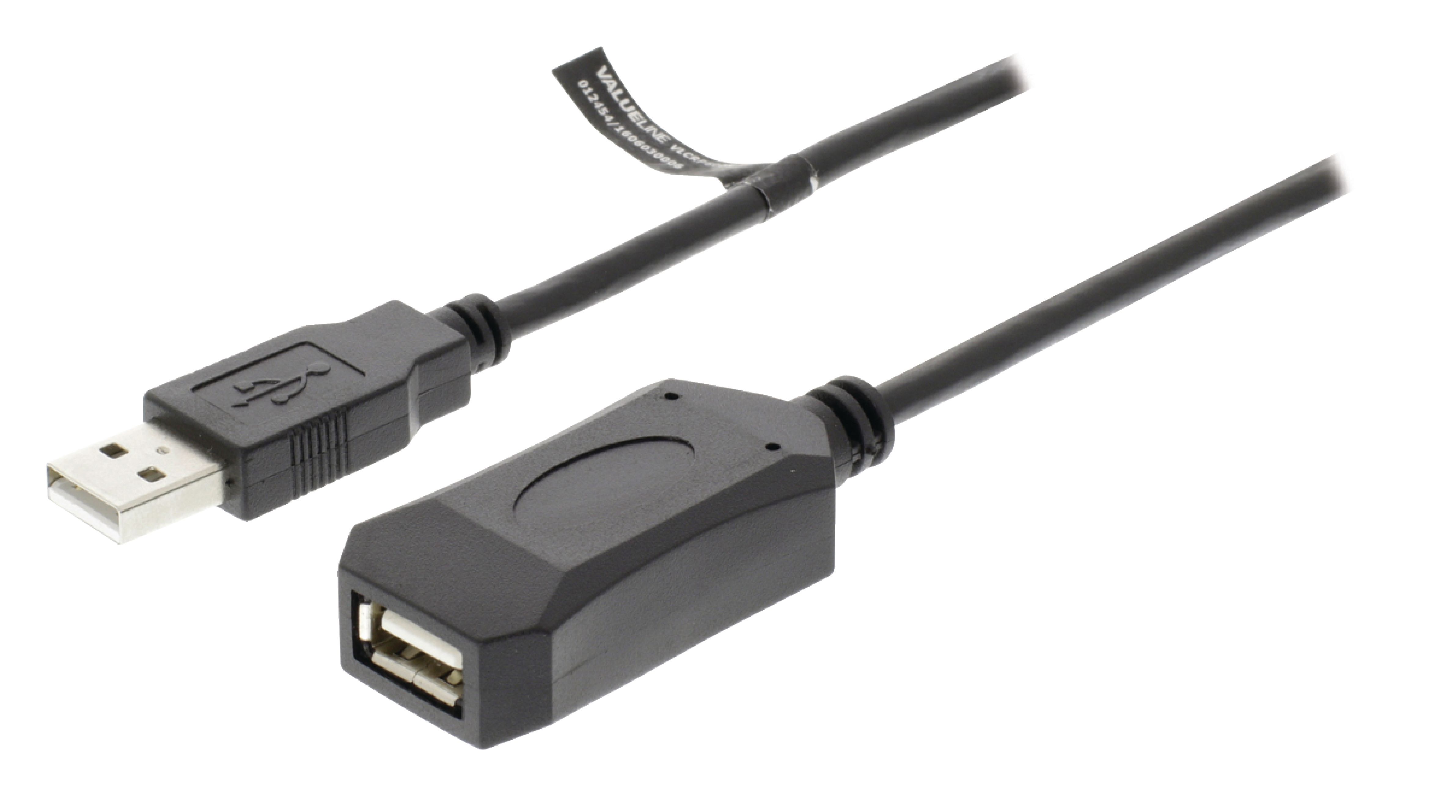 Valueline VLCRP6005 USB-kabel 5 m Zwart