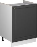 Vicco Wastafelkast Fame-Line, Anthrazit-Gold Landhaus/Wit, 60 cm