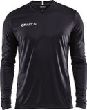 Craft Squad Jersey Solid LS - Zwart/Wit - Maat XXL