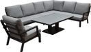AVH-Collectie New York Antraciet Hoekbank Loungeset 6-delig