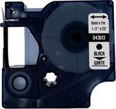 DULA Dymo D1 43613 - S0720780 - Compatible label tape - Zwart op wit - 6mm x 7m