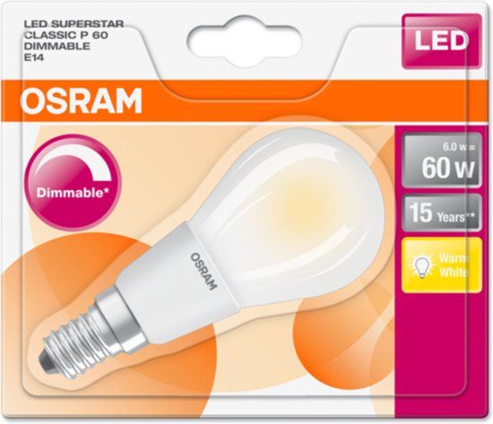 Osram Retrofit LED-lamp Warm wit 2700 K 5 W E14 Mat