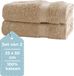 HUSH Serviette d'invité - Set de 2 - 33x50 cm - 100% Coton - 500g/m2 - Sable