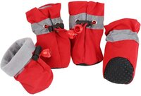 Hondenschoenen - Rood - Maat S - Waterbestendig - 4 stuks