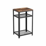 Vasagle LET75BX table basse table d'appoint forme rectangulaire 4 pied/pieds Brun/Noir