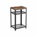 Vasagle LET75BX table basse table d'appoint forme rectangulaire 4 pied/pieds Brun/Noir