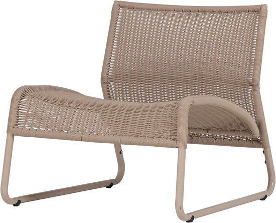 WOOOD West Tuin Loungestoel - Kunststof - Zand