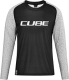 Cube Vertex Crew Neck LS Jersey Men - zwart/grijs - 2022