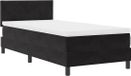 vidaXL Boxspring Bed met Hoofdeinde Zwart 90 x 190 cm Fluweel