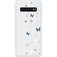 Samsung Bedrukt siliconen hoesje compatibel met Galaxy S10 Butterfly