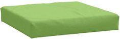 vidaXL - Palletkussen - 60x60x9,5 cm - stof - gemêleerd - groen