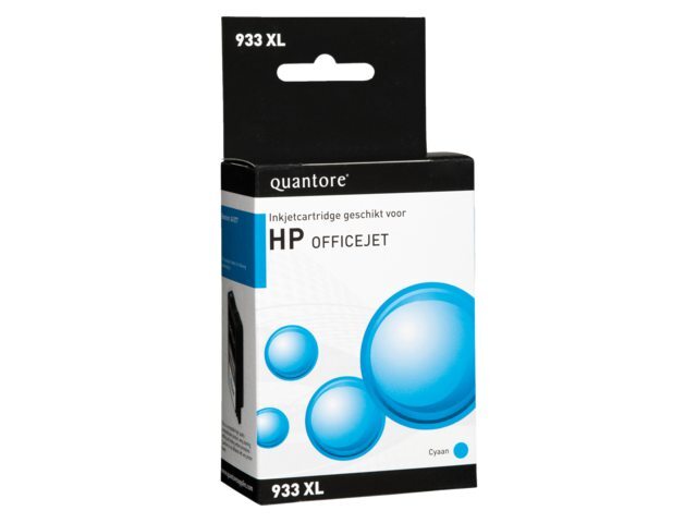 Quantore inkcartridge hewlett packard cn 054 ae 933 xl blauw hc